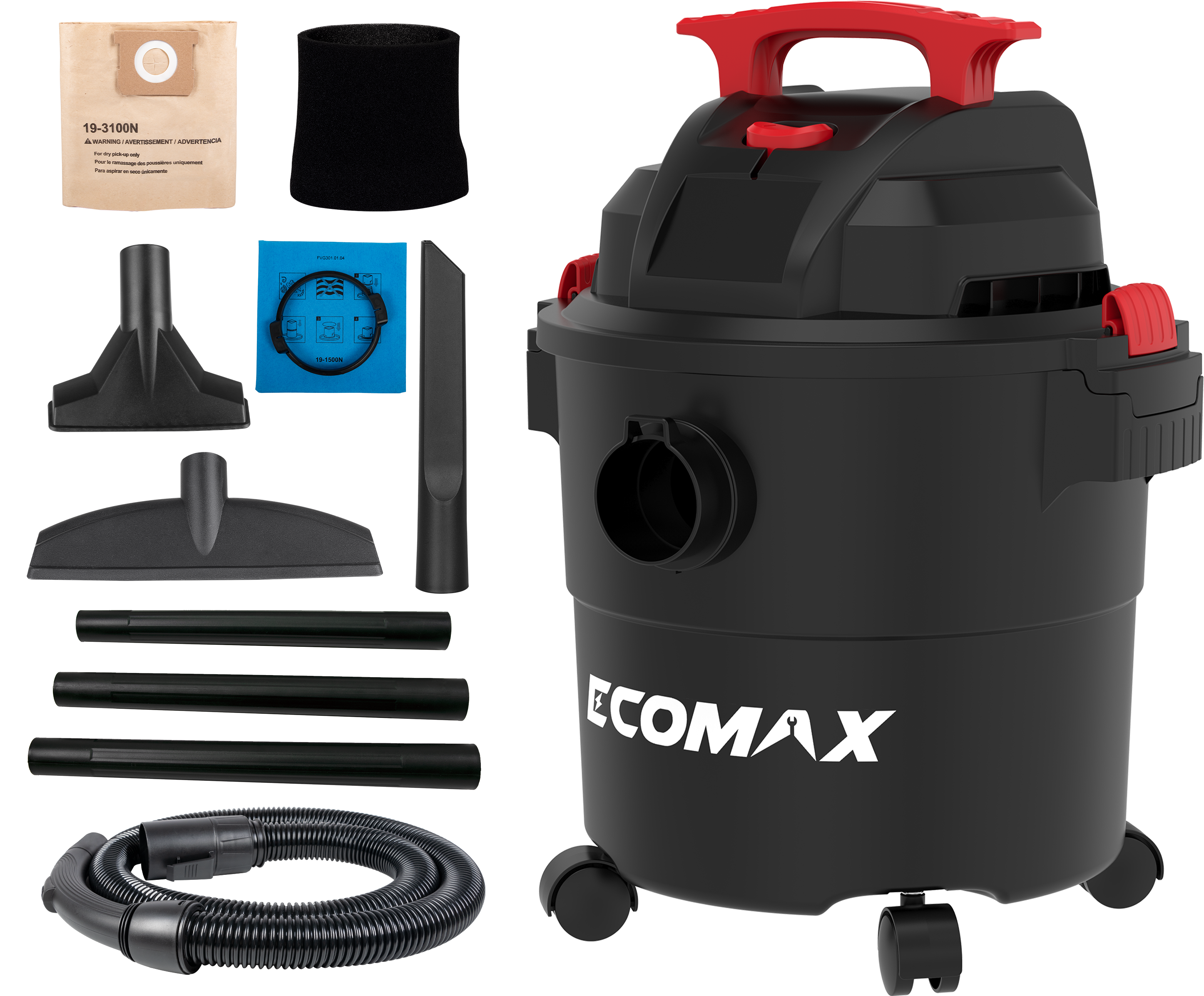 （EM19402P-5AA）Ecomax 20L Poly Wet/Dry Vacuum