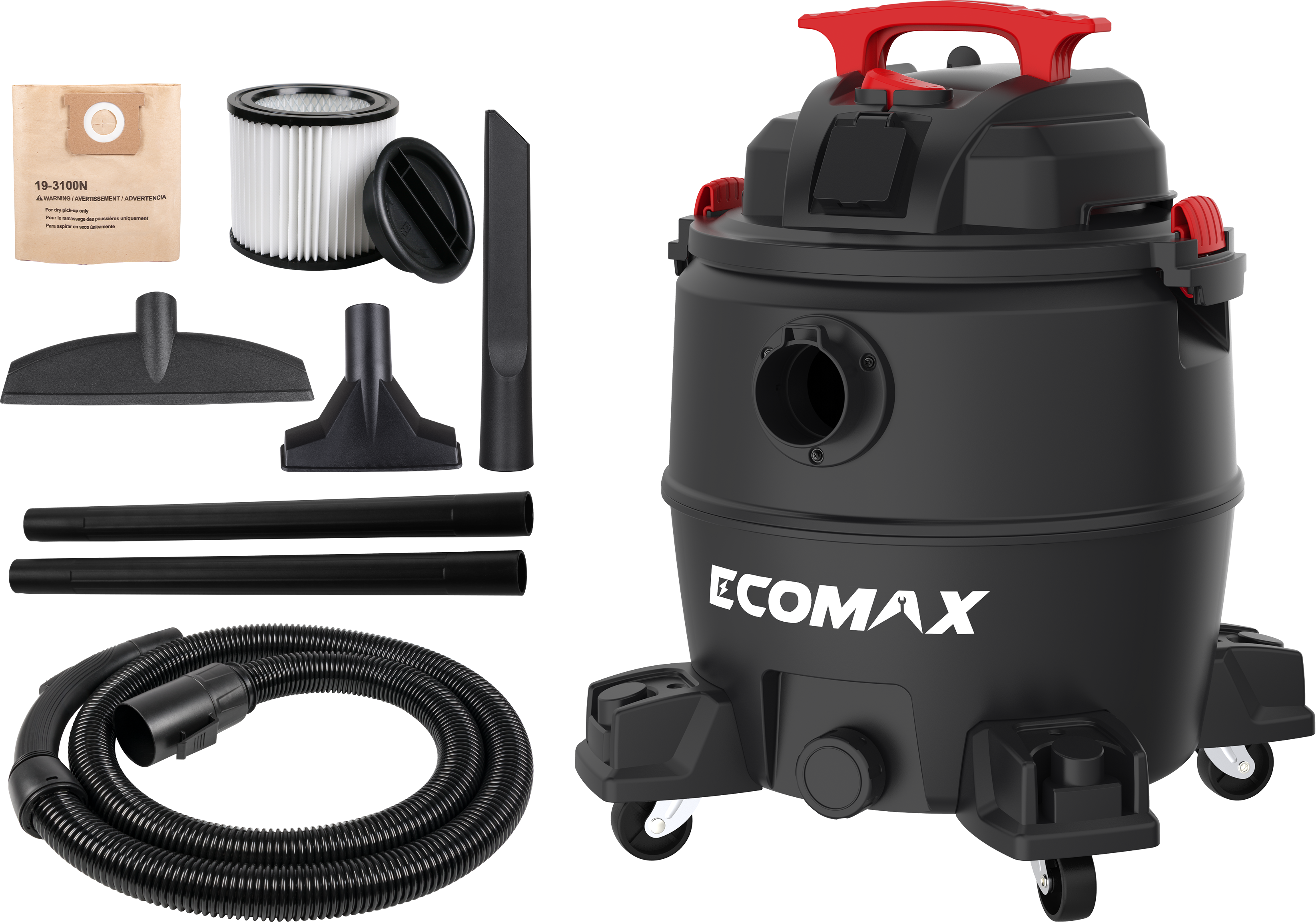 （EM19427PE-30AA）EMX 30L Poly Wet/Dry Vacuum with PTA 1200W
