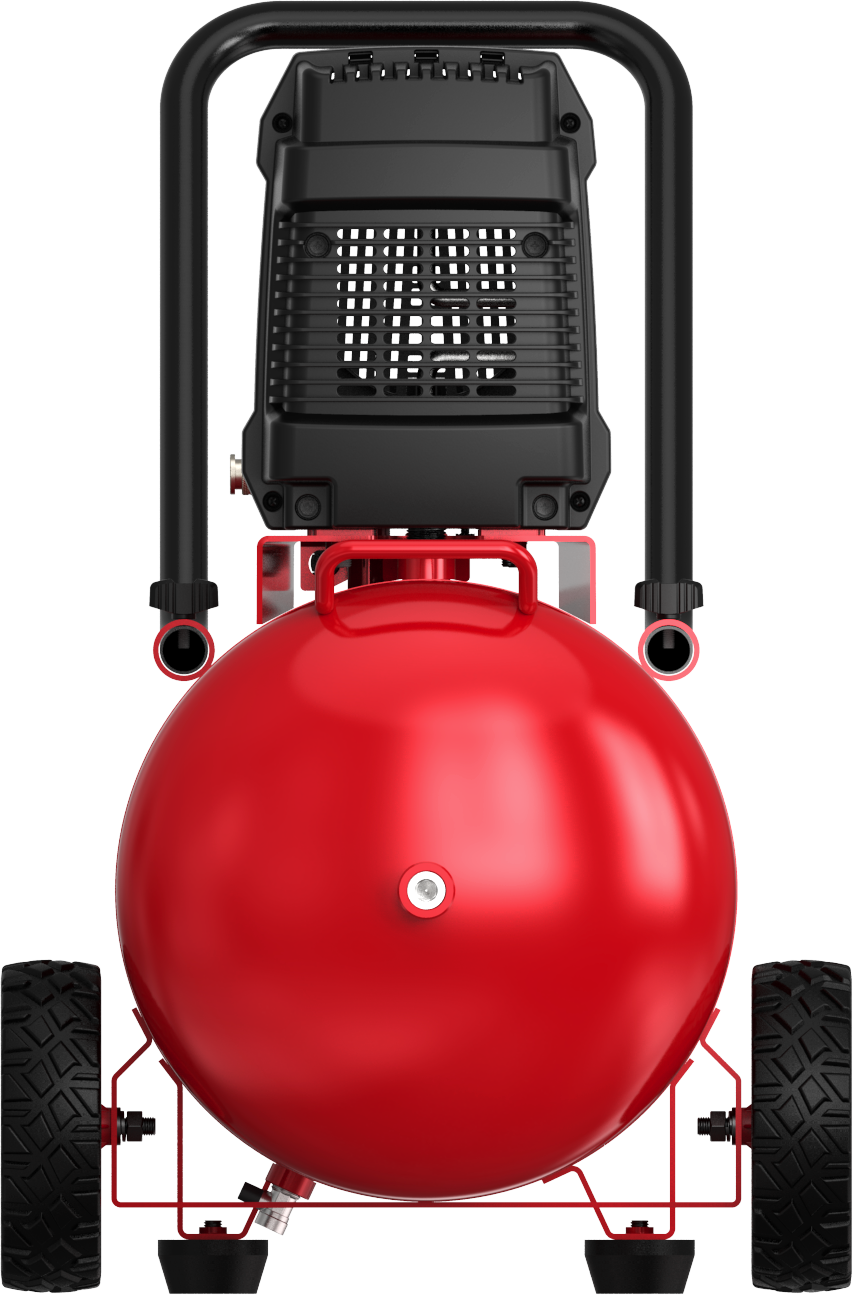 （205081）EMX 1500W Oil-Free Air Compressor 50L, Horizontal