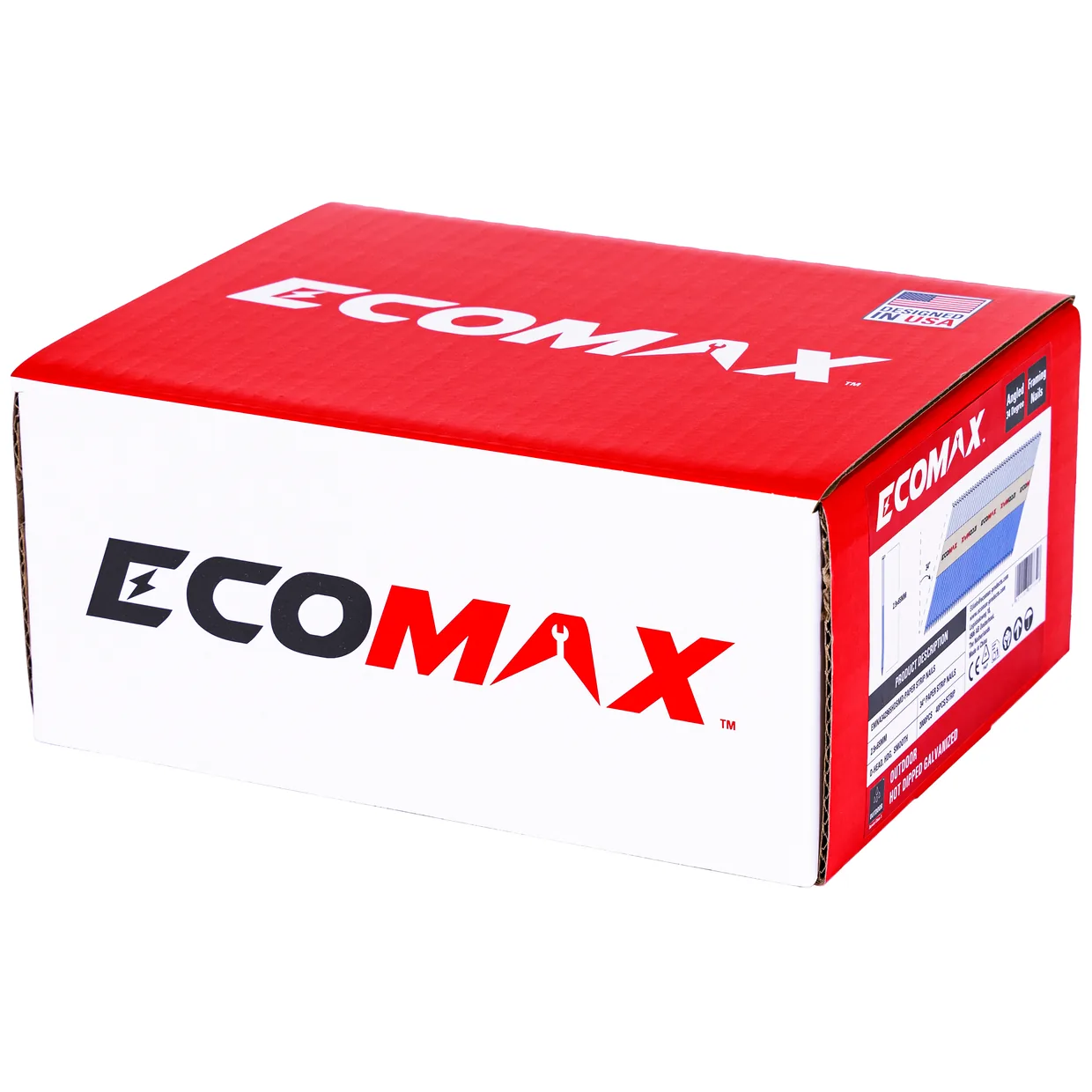 （EMNA342965HDSMD）EMX 2.9x65 34° paper strip, HDG, D-head smooth, 2000