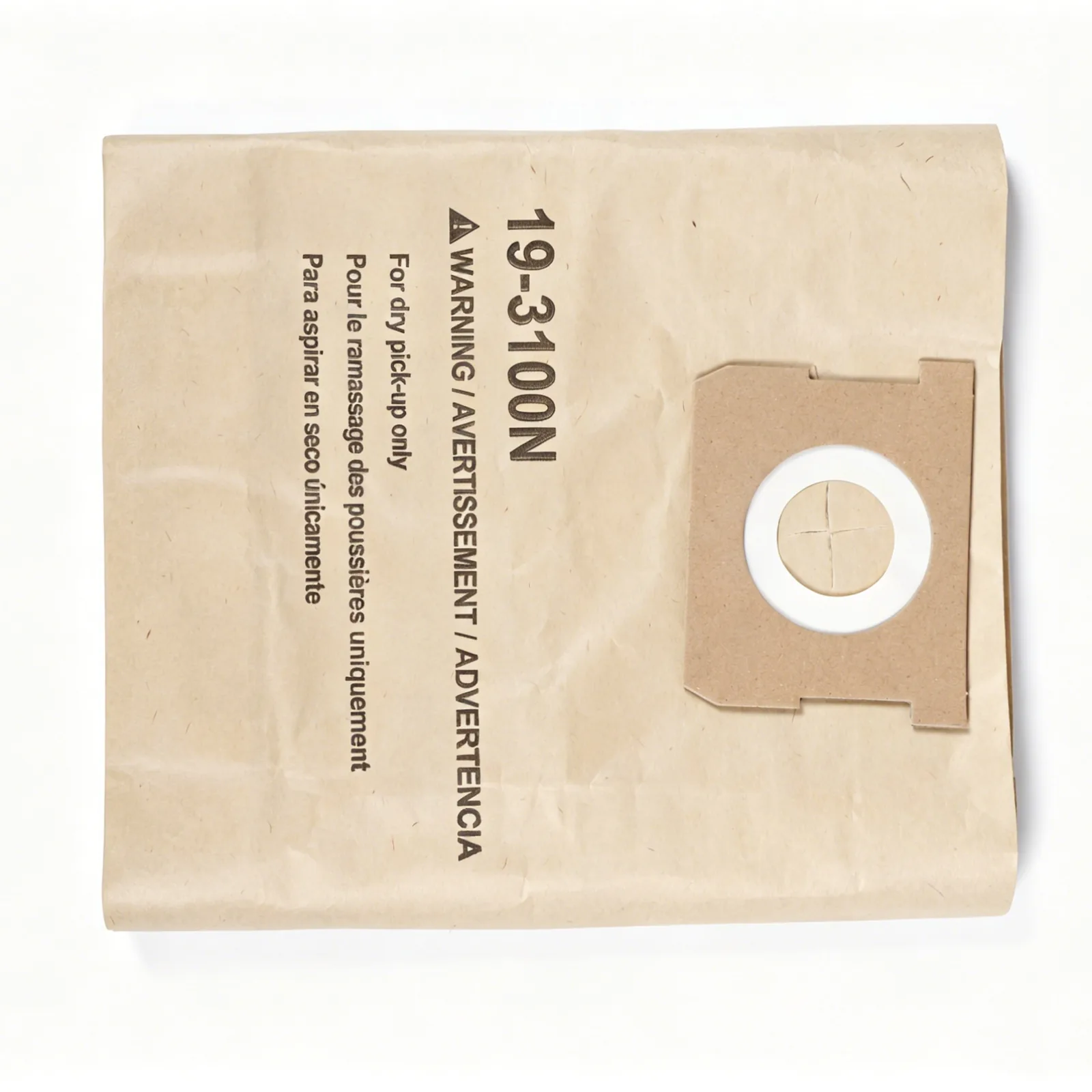 （19-3100N）Ecomax Disposable filter bag Fit for 5 - 8gal w/ 48mm vacuum port only