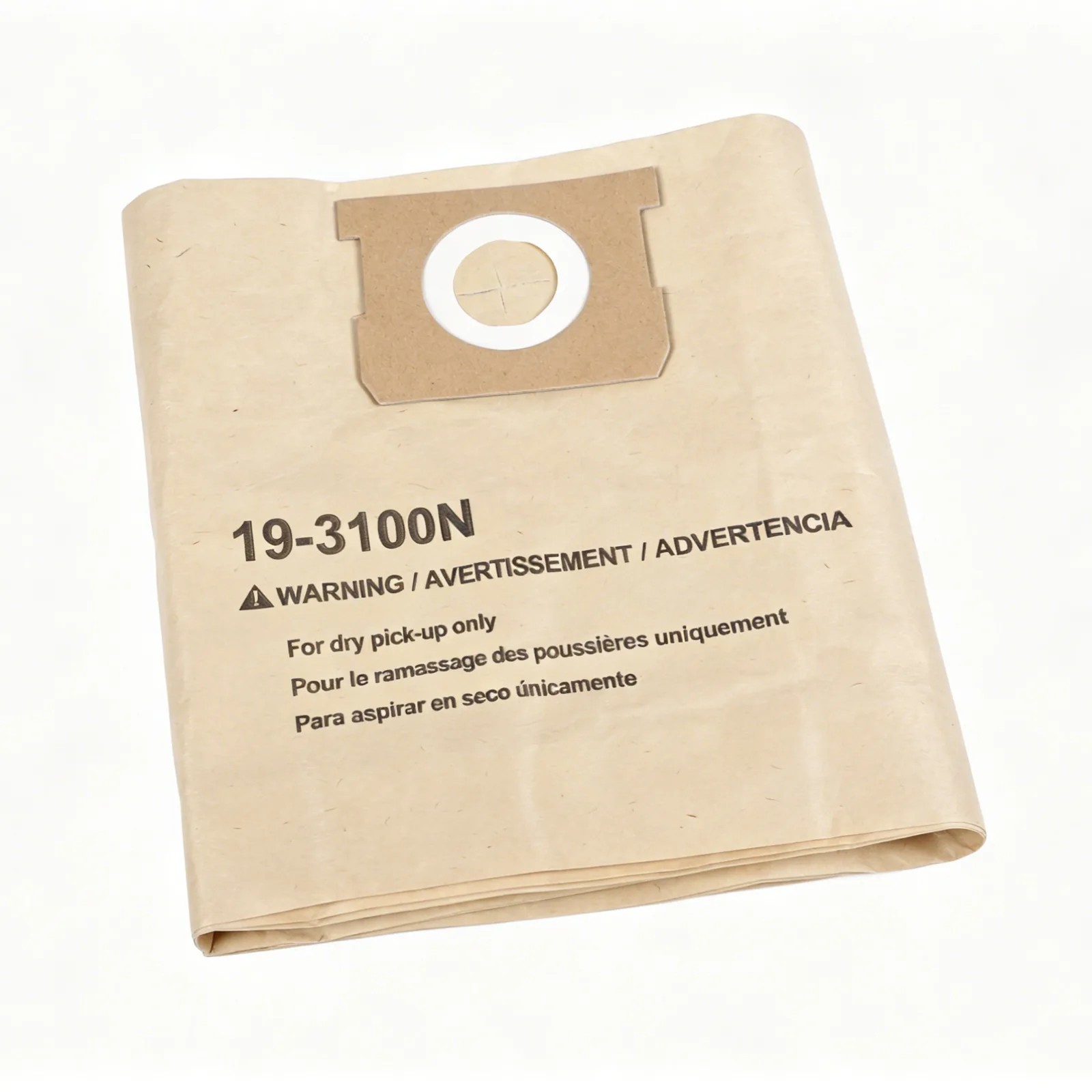 （19-3100N）Ecomax Disposable filter bag Fit for 5 - 8gal w/ 48mm vacuum port only